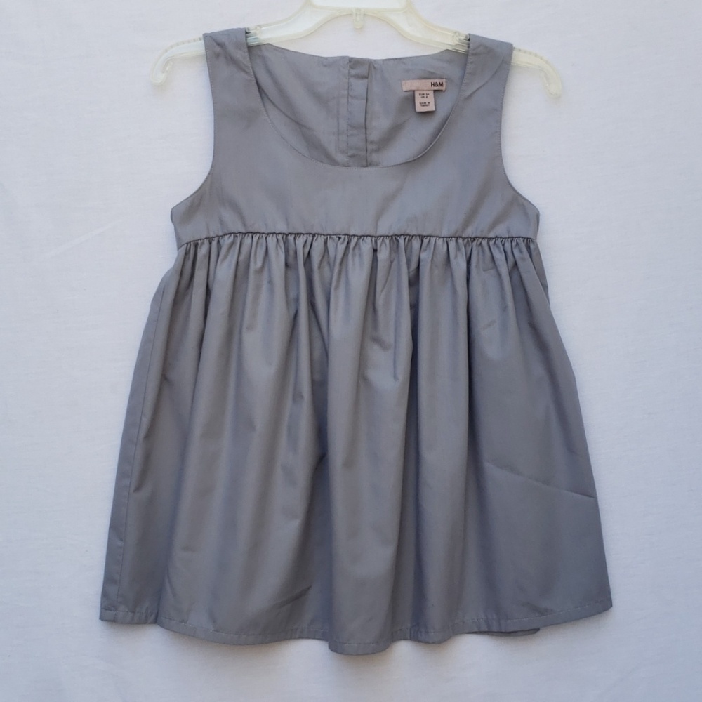 H&M Sleeveless Grey Top Sz 4